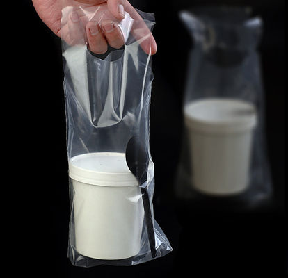 sac de empaquetage transparent jetable du thé pp de lait du café 50PCS/bundle