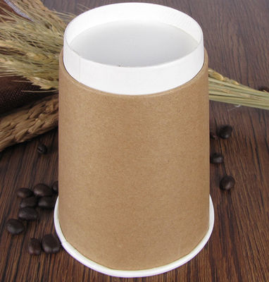 8oz tasse de papier biodégradable, tasse jetable de papier d'emballage de thé de lait