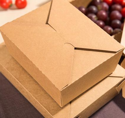 boîte à emporter rectangulaire de 900ml Fried Chicken Custom Paper Lunch