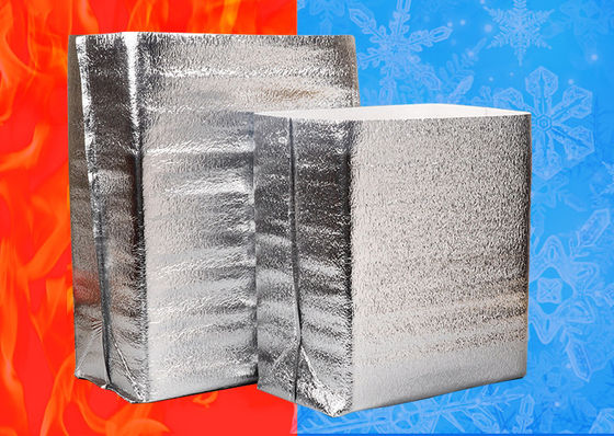 aluminium réfléchi d'isolation de nourriture recyclable de coton de perle de 22*12*24cm
