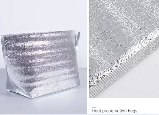 sac de empaquetage d'isolation de papier aluminium de la livraison thermique plate de bouche de 40*50cm