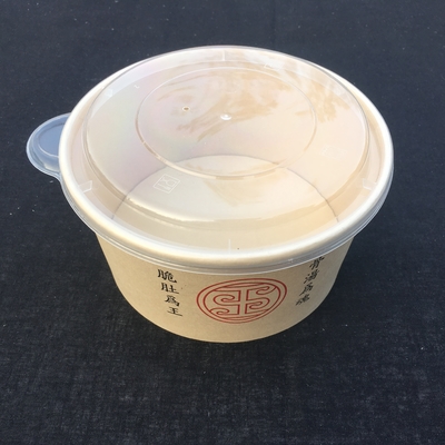 conteneur de nourriture de papier biodégradable d'Eco de catégorie comestible de bol de soupe à papier de 1100ml 32oz emballage