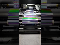 18um holographique Bopp film de couleur Glitter, pilier lumineux horizontal film BOPP pour emballage de médicaments