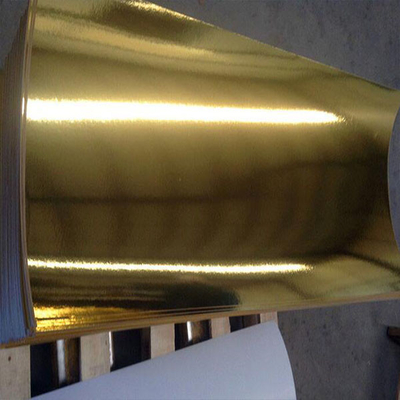 Papier d'emballage alimentaire en papier d'aluminium en feuille d'argent et en feuille d'or