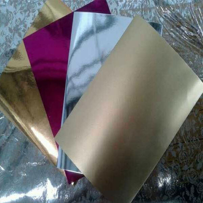 Papier d'emballage alimentaire en papier d'aluminium en feuille d'argent et en feuille d'or
