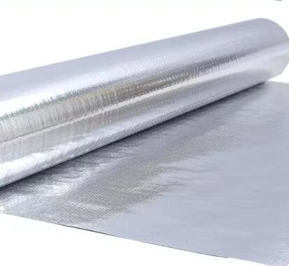 Fabrication à base d'aluminium en feuille de tissu réfléchissante simple ou double