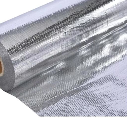 Fabrication à base d'aluminium en feuille de tissu réfléchissante simple ou double