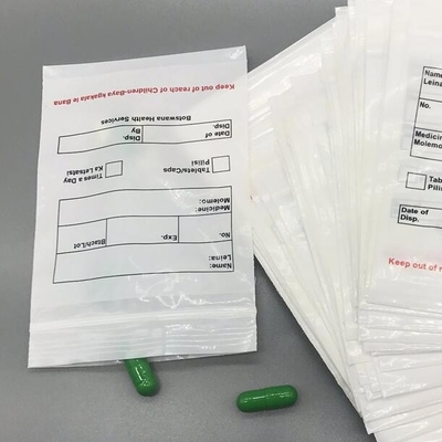 Filtre d'emballage transparent à double poche fermeture à glissière en plastique liquide écologique Biohazard Biohazard Médical PE Sac d'étanchéité pathologique
