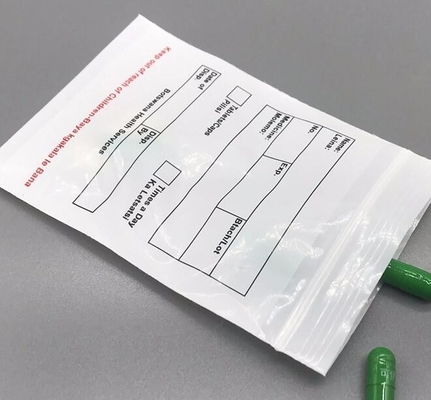 Filtre d'emballage transparent à double poche fermeture à glissière en plastique liquide écologique Biohazard Biohazard Médical PE Sac d'étanchéité pathologique