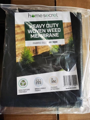 90 gm Tissu écologique de lutte contre les mauvaises herbes Tissu de couverture du sol Membrane Tissu de paysage 3ftx50ft