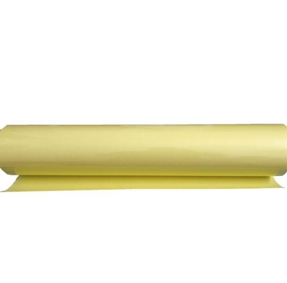 Résistant à haute température Adhésif à l'huile à double face Feuille de fond jaune Transparent PVC Film adhésif à double face