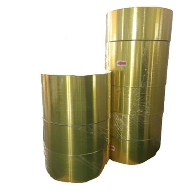 Film aluminiumé en or de polyester brillant, film d'or en PET pour l'artisanat et papier stratifié