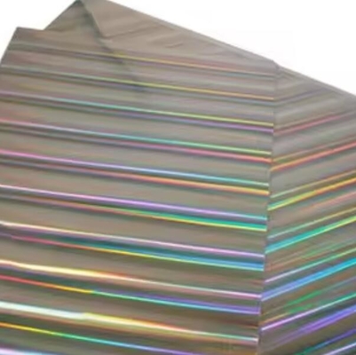 Boîte de papier holographique métallisée arc-en-ciel / rouleau pour l'impression UV et l'emballage