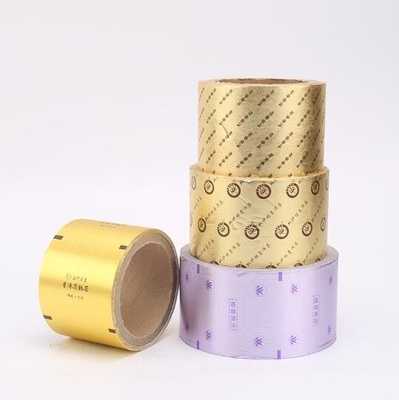 Rouleau de papier en feuille d'aluminium stratifiée en relief pour emballage de chocolat