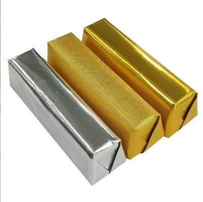 Rouleau de papier en feuille d'aluminium stratifiée en relief pour emballage de chocolat