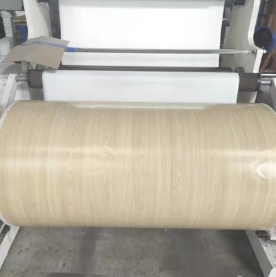 Films d'impression pour décoration de meubles en grains de bois, papier poly décoratif pour meubles