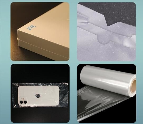 Film thermiquement rétrécissant doux à basse température, film thermiquement rétrécissant thermoplastique plié