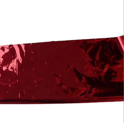Film métallisé en or couleur rouge film métallisé pour animaux de compagnie laminant thermiquement pour la lamination du papier
