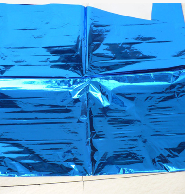 Polyester film d'or rose papier film métallisé Chine film rouge papier brillant lac profond bleu ruban en aluminium