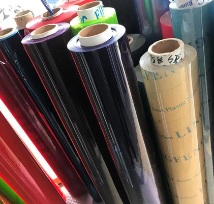 Vente en gros de films plastiques transparents couleur PVC, films doux, films en rouleau transparent en PVC
