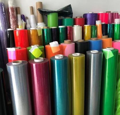 Collage en PVC doux, film transparent, couleur PVC, couleur glacée, collage brillant, film PVC