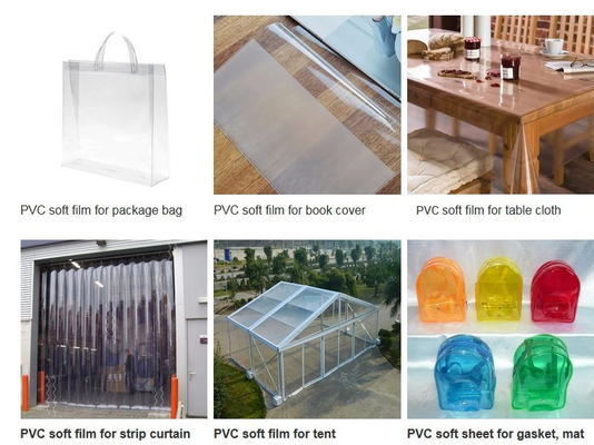 Collage en PVC doux, film transparent, couleur PVC, couleur glacée, collage brillant, film PVC