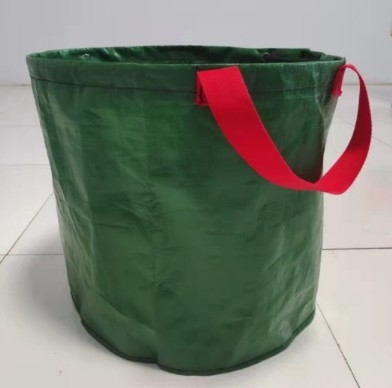Sac de collecte de feuilles en PE pour la cour du parc, sac de collecte de feuilles vertes flexible et étanche