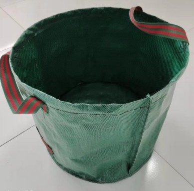 Sac de collecte de feuilles en PE pour la cour du parc, sac de collecte de feuilles vertes flexible et étanche