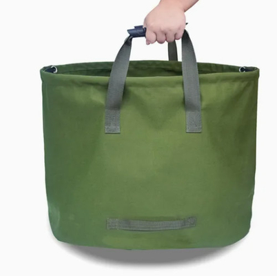 Sacs à ordures pour jardinage de gazon de feuilles de jardinage nettoyer conteneur de bâtonnet de bâtonnet de jardinage poubelles réutilisables sac de collection de tissu de toile lourde