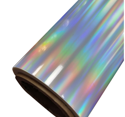 18um holographique Bopp film de couleur Glitter, pilier lumineux horizontal film BOPP pour emballage de médicaments