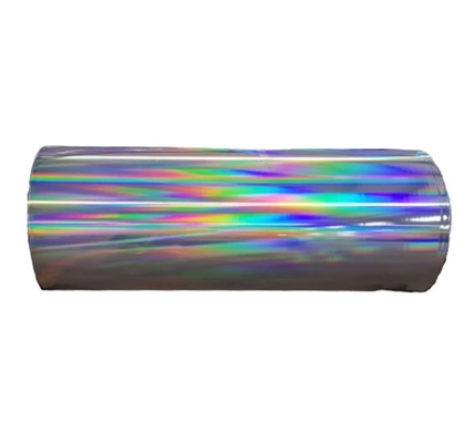 Film de stratification thermique holographique transparent pour boîtes de fabrication en carton de papier laminé