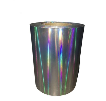 Film de stratification thermique holographique transparent pour boîtes de fabrication en carton de papier laminé