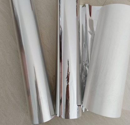 Film métallisé en PET à haute réflexion et à haute barrière, film d'aluminium imprimé revêtu en PE, VMPET pour emballer des sacs à thé
