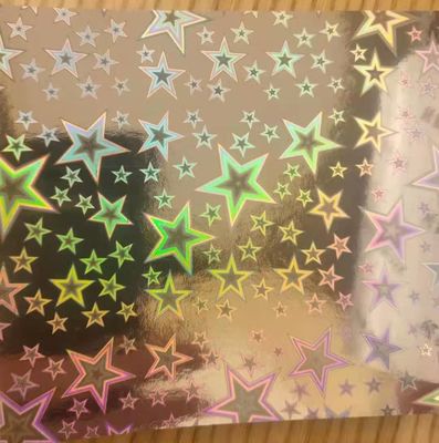 12mic PET/17mic bopp revêtement de base métallisé holographique Utilisé pour l'impression UV