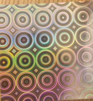 12mic PET/17mic bopp revêtement de base métallisé holographique Utilisé pour l'impression UV