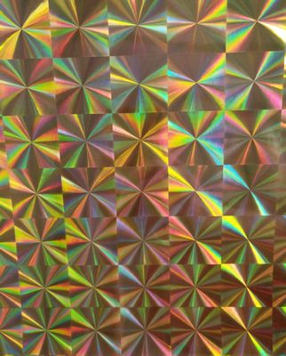 12mic PET/17mic bopp revêtement de base métallisé holographique Utilisé pour l'impression UV