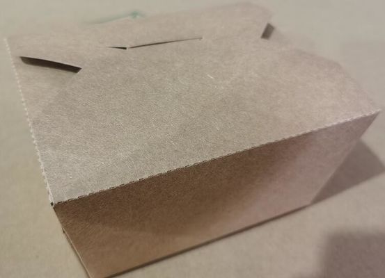 gamelle jetable de papier de 1600ml emballage, gamelle carrée écologique de salade