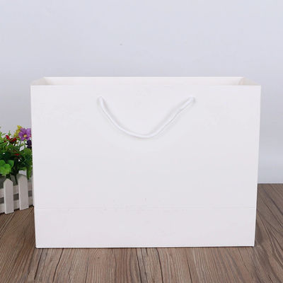 Habillement 100gsm Tote Bag Custom Logo blanc de papier d'emballage de achat