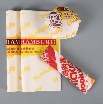 papier d'emballage de cuisson de boule de riz de Taïwan de papier ciré d'hamburger de 38g/45g OilProof