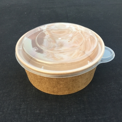 Boîte à emporter adaptée aux besoins du client d'emballage de déjeuner de fruit de salade de papier d'emballage avec la fenêtre d'animal familier