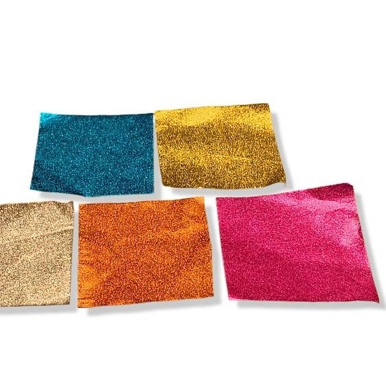 Feuille d'aluminium revêtue de cire de couleur personnalisée pour papier d'emballage de chocolat