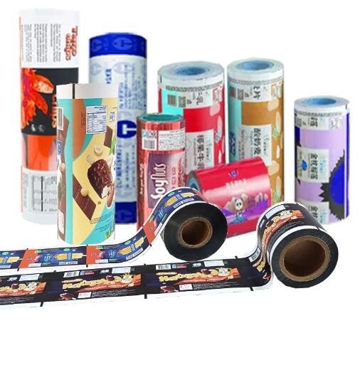 Impression personnalisée sur rouleau de film PET+AL+PE de 110mic.100mic pour sac d'emballage alimentaire