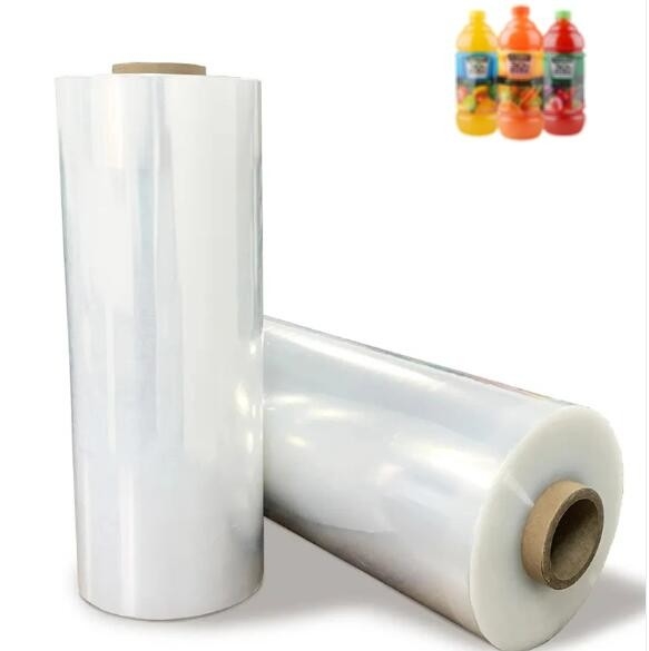 Étiquettes en PVC en rouleau de film rétrécissant pour la chaleur Emballage de protéines en poudre Bouteilles de jus D'eau Cannes de verre Boisson
